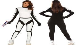 DEGUISEMENT FEMME SOLDA BLANC TAILLE M-L