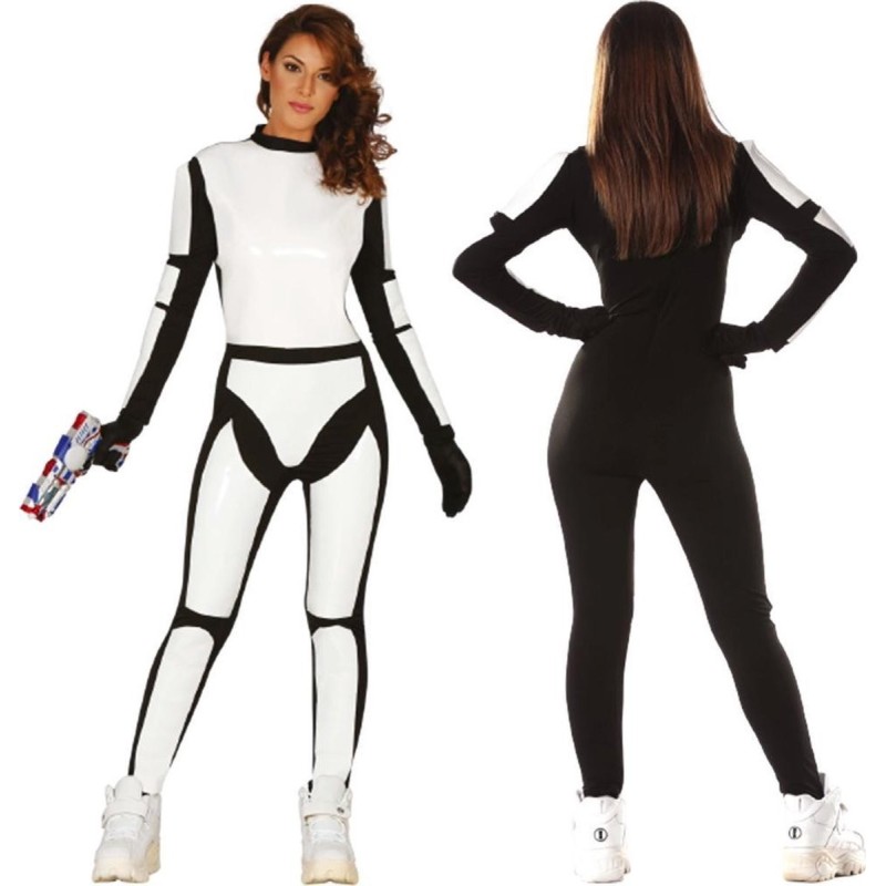 DEGUISEMENT FEMME SOLDA BLANC TAILLE M-L