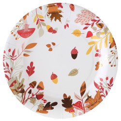 10 ASSIETTES AUTOMNE 23 CM