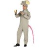 DEGUISEMENT RAT OU SOURIS GRIS QUEUE ROSE TAILLE M 