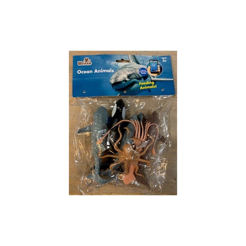 6 FIGURINES ANIMAUX DE LA MER  6 FIGURINES ANIMAUX DE LA MER