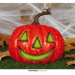 DECORATION HALLOWEEN CITROUILLE LUMINEUSE A POSER 20 CM 