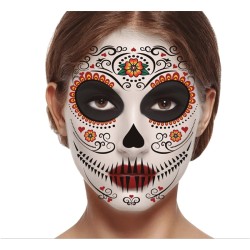 TATOUAGE CATRINA OU DAY OF THE DEAD 30 X 14 CM