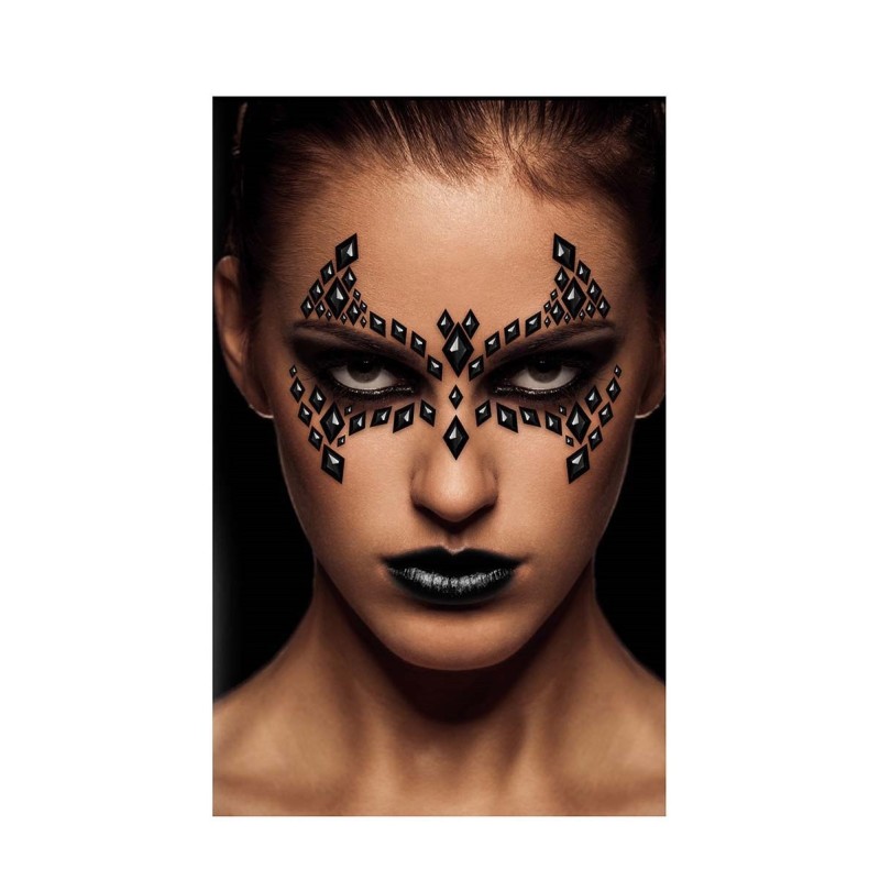BIJOUX OU STRASS DE VISAGE CHAUVE SOURIS OU BATGIRL