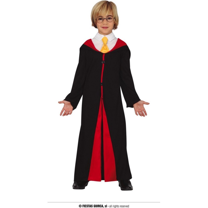 DEGUISEMENT CAPE SORCEIR HARRY NOIR ET ROUGE TAILLE 10-12 ANS 