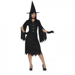 DEGUISEMENT HALLOWEEN FILLE SORCIERE NOIR TAILLE L