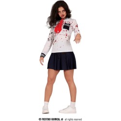 DEGUISEMENT HALLOWEEN  FEMME ETUDIANTE ZOMBIE  TAILLE M