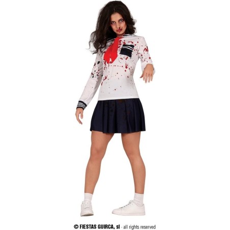 DEGUISEMENT HALLOWEEN  FEMME ETUDIANTE ZOMBIE  TAILLE M