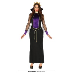 DEGUISEMENT HALLOWEEN SORCIERE NOIR ET VIOLET MIRROR QUEEN TAILLE L 