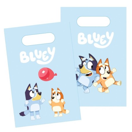 8 SACS CADEAUX EN PAPIER BLUEY
