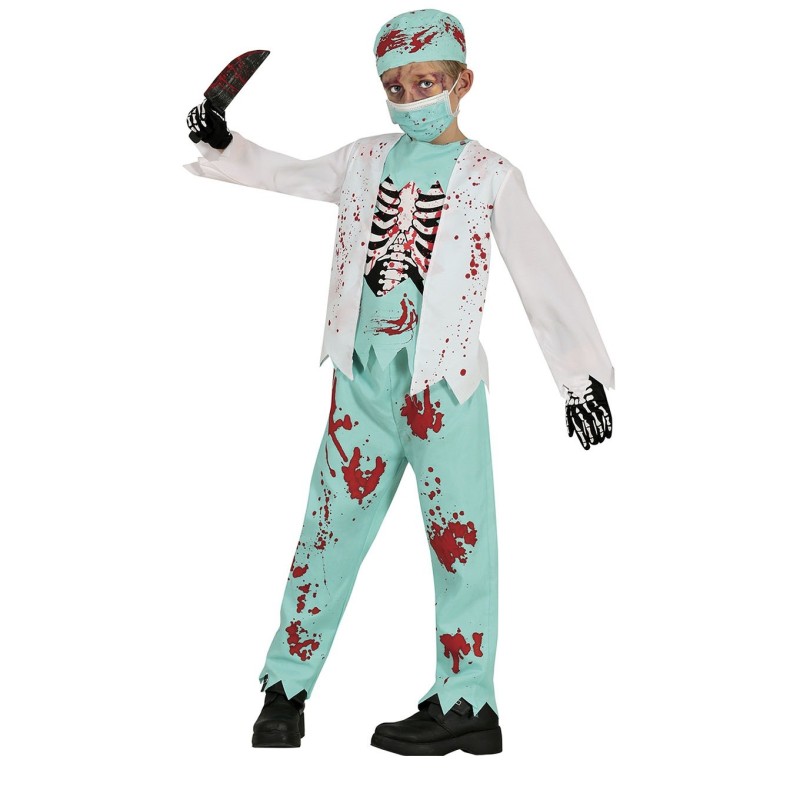 DEGUISEMENT HALLOWEEN MEDECIN SQUELETTE TAILLE 10-12 ANS 