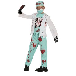 DEGUISEMENT HALLOWEEN MEDECIN SQUELETTE TAILLE 7-9 ANS 