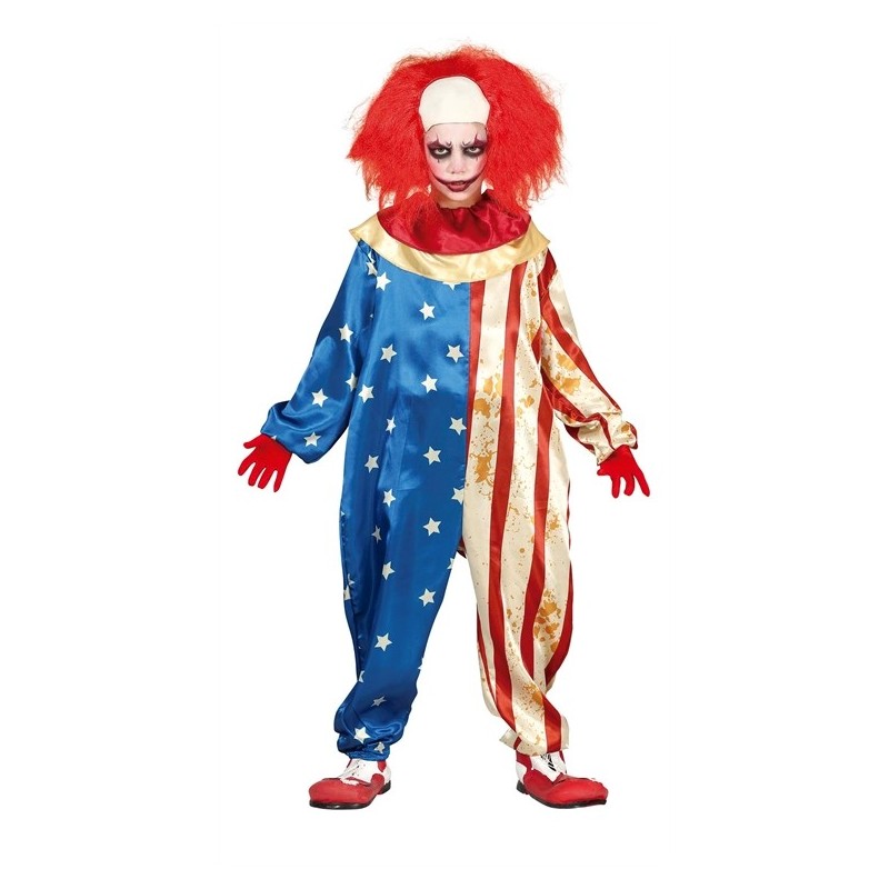 DEGUISEMENT HALLOWEEN CLOWN MECHANT TAILLE 10-12 ANS