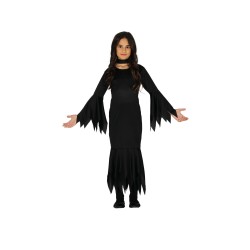 DEGUISEMENT HALLOWEEN SORCIERE VAMPIRE NOIR TAILLE 7-9 ANS 