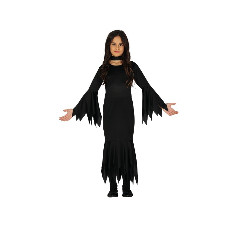 DEGUISEMENT HALLOWEEN SORCIERE VAMPIRE NOIR TAILLE 5-6 ANS 