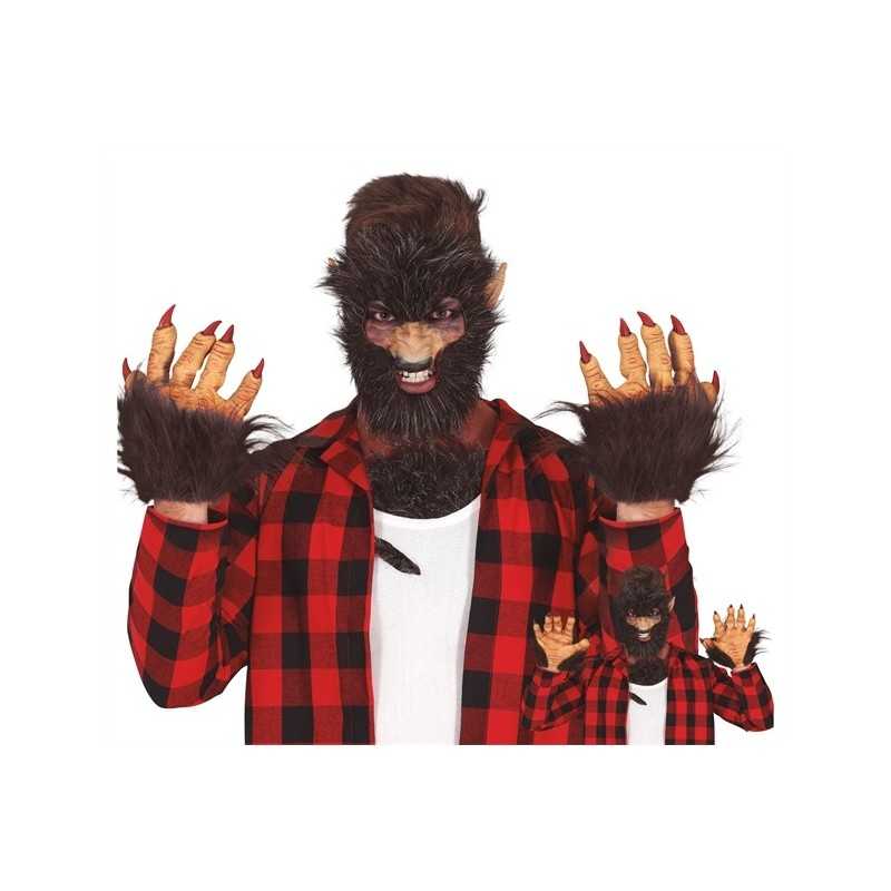 GANTS OU MAINS DE LOUP GAROU AVEC FOURRURE