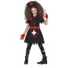 DEGUISEMENT INFIRMIERE ZOMBIE FILLE HALLOWEEN NOIR TAILLE 5-6 ANS