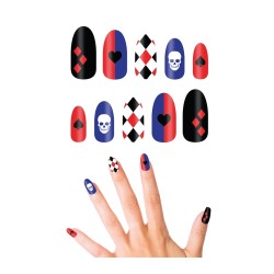 ONGLES DANGEROUS HARLEY BLEU ROUGE ET NOIR