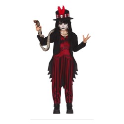 DEGUISEMENT HALLOWEEN ENFANT VAUDOU TAILLE 5-6 ANS 