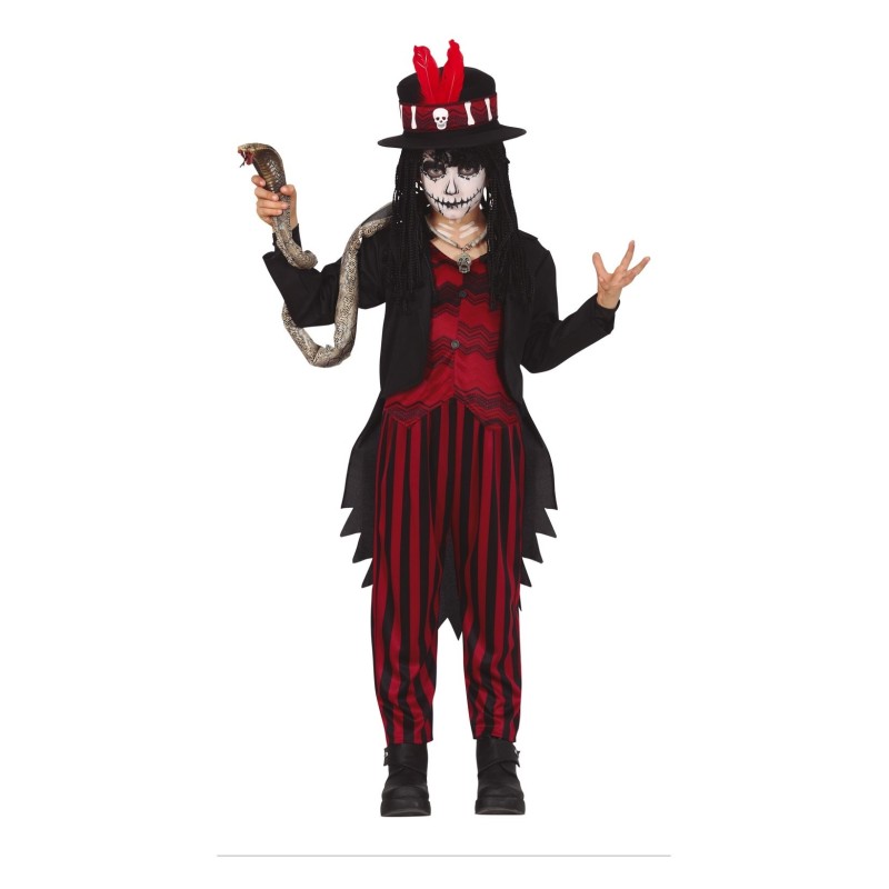 DEGUISEMENT HALLOWEEN ENFANT VAUDOU TAILLE 7-9 ANS 