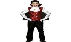 DEGUISEMENT HALLOWEEN GARCON VAMPIRE DRACULA TAILLE 5-6 ANS 