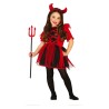 DEGUISEMENT HALLOWEEN ENFANT DIABLESSE ROUGE TAILLE 5-6 ANS 