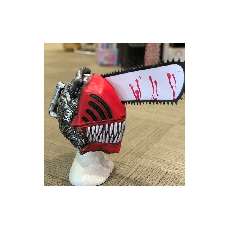 MASQUE TRONCONNEUSE ANIME CHAINSAW MAN COSPLAY EN LATEX MASQUE TRONCONNEUSE ANIME CHAINSAW MAN COSPLAY EN LATEX