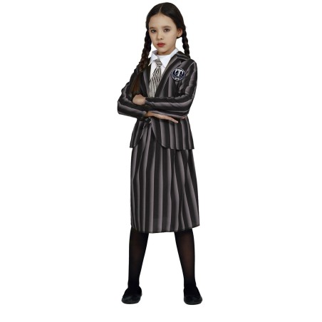 DEGUISEMENT FILLE MERCREDI FAMILLE ADDAMS TAILLE 3-4 ANS 