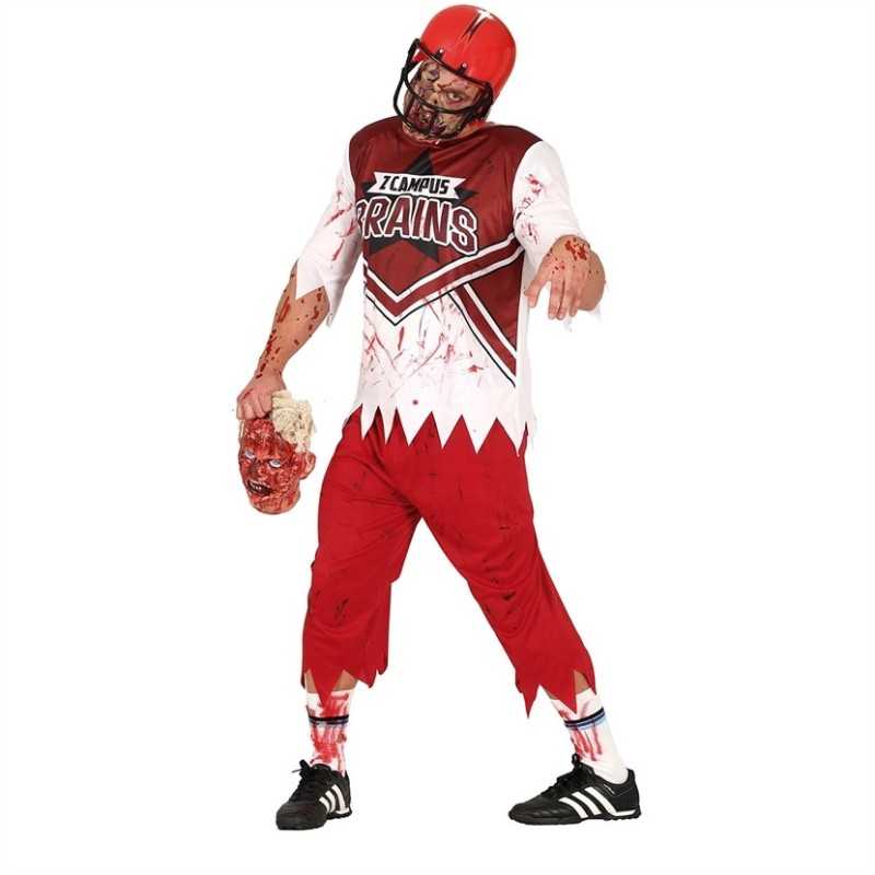 DEGUISEMENT HALLOWEEN JOUEUR DE FOOT AMERICAIN ZOMBIE TAILLE L