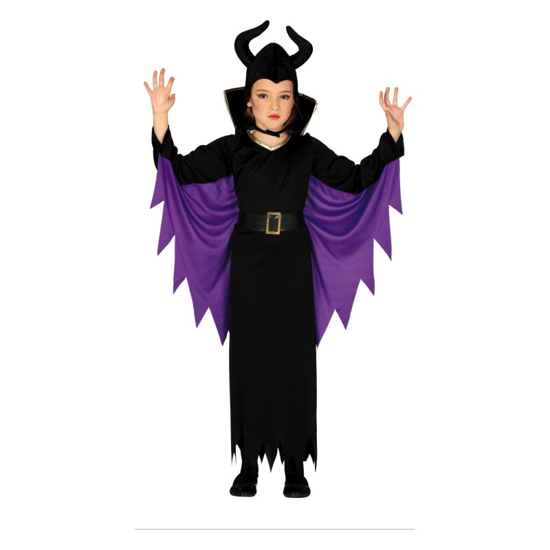 DEGUISEMENT ENFANT ROBE MALEFIQUE NOIR-VIOLET TAILLE 5-6 ANS DEGUISEMENT ENFANT ROBE MALEFIQUE NOIR-VIOLET TAILLE 5-6 ANS