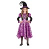 DEGUISEMENT HALLOWEEN SORCIERE VIOLET ET NOIR ETOILE TAILLE 3-4 ANS