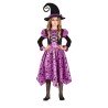 DEGUISEMENT HALLOWEEN SORCIERE VIOLET ET NOIR ETOILE TAILLE 3-4 ANS