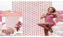 RIDEAU MURAL DECORATIF DIAMANT ROSE GOLD 100 X 200 CM 