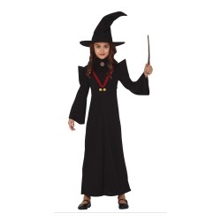 DEGUISEMENT HALLOWEEN SORCIERE ECOLIERE TAILLE 7-9 ANS 