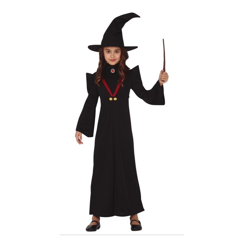 DEGUISEMENT HALLOWEEN SORCIERE ECOLIERE TAILLE 7-9 ANS 