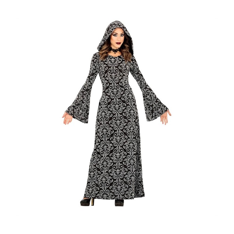 DEGUISEMENT HALLOWEEN SORCIERE GRISE ARRABESQUE TAILLE M DEGUISEMENT HALLOWEEN SORCIERE GRISE ARRABESQUE TAILLE M