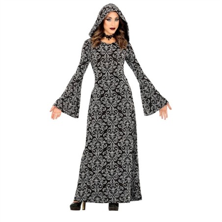 DEGUISEMENT HALLOWEEN  SORCIERE GRISE ARRABESQUE  TAILLE M
