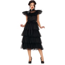 DEGUISEMENT MERCREDI ADAM ROBE DE BAL TAILLE M