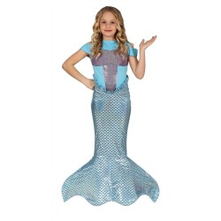 DEGUISEMENT ENFANT FILLE SIRENE TAILLE 7-9 ANS