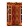 RIDEAU DECORATION CITROUILLE ORANGE 100 X 200 CM