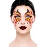 BIJOUX OU STICKER DE VISAGE DEMON OU DIABLE ROUGE