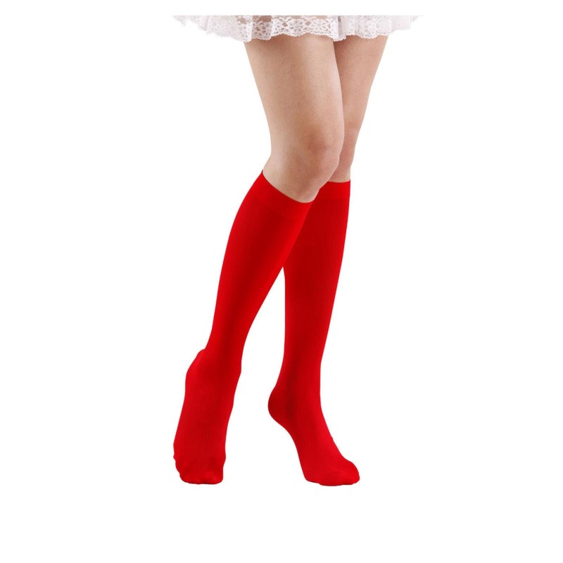 2 CHAUSSETTES ROUGES LONGUES 