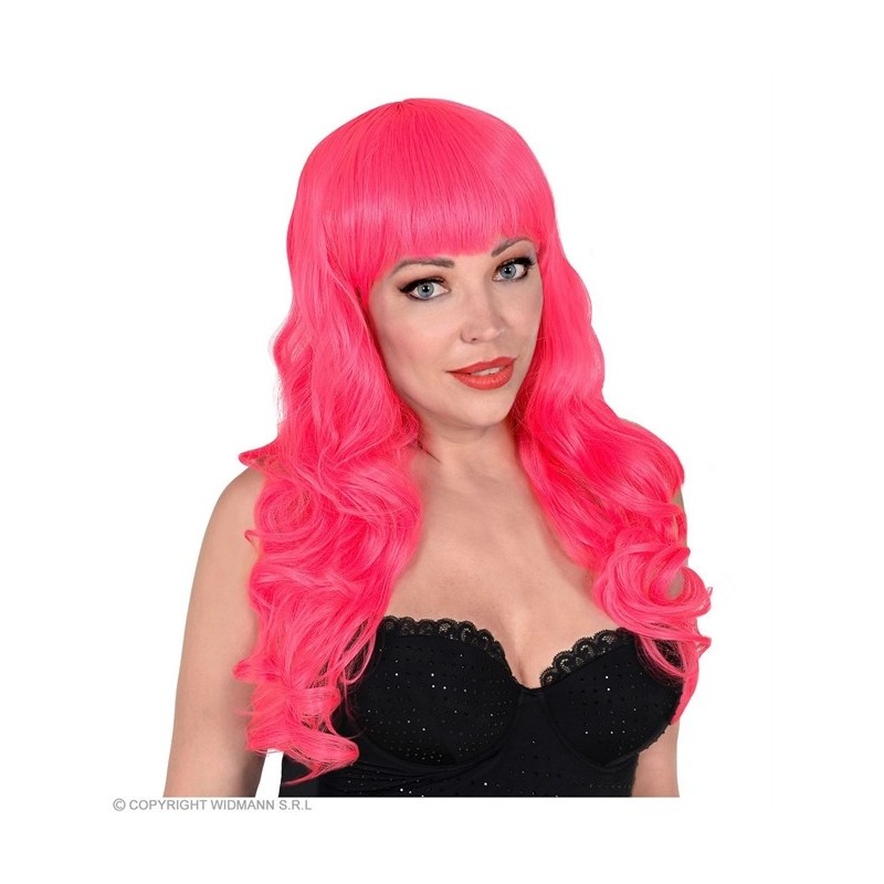 PERRUQUE BELLA LONGUE CHEVEUX ONDULES FUSCHIA  PERRUQUE BELLA LONGUE CHEVEUX ONDULES FUSCHIA