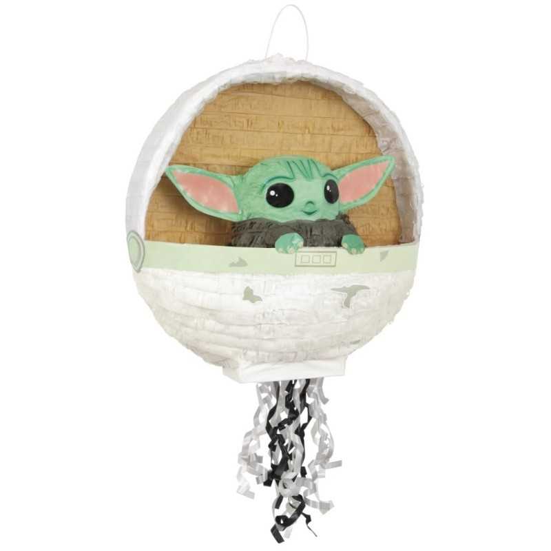 PINATA 3D BEBE YODA STAR WARS EN 3D A TAPER OU A TIRER