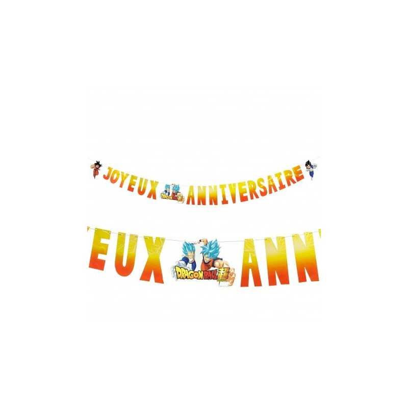 GUIRLANDE JOYEUX ANNIVERSAIRE DRAGON BALL Z 250 X 16 CM 
