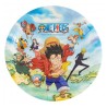 8 ASSIETTES EN CARTON COMPOSTABLE ONE PIECE LUFFY 23 CM