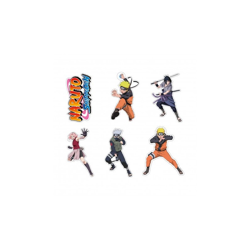 24 CONFETTIS PAPIER NARUTO SHIPPUNDEN 3.5 CM