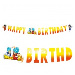 GUIRLANDE HAPPY BIRTHDAY DRAGON BALL Z 200 X 16 CM