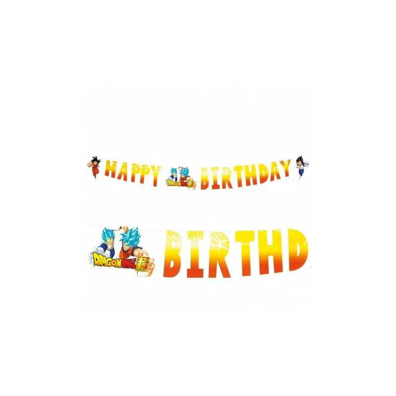 GUIRLANDE HAPPY BIRTHDAY DRAGON BALL Z 200 X 16 CM