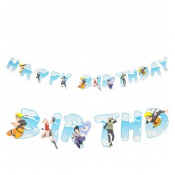 GUIRLANDE HAPPY BIRTHDAY NARUTO SHIPPUNDEN 200 X 16 CM